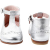 Baby T-Strap Shoes, Silver - Flats - 3
