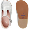 Baby T-Strap Shoes, Silver - Flats - 4