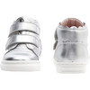 Baby High Top Tennis Shoes, Silver - Flats - 3