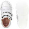 Baby High Top Tennis Shoes, Silver - Flats - 4