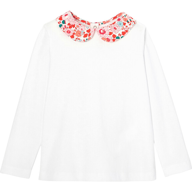Long-Sleeve T-Shirt, White - Tees - 1