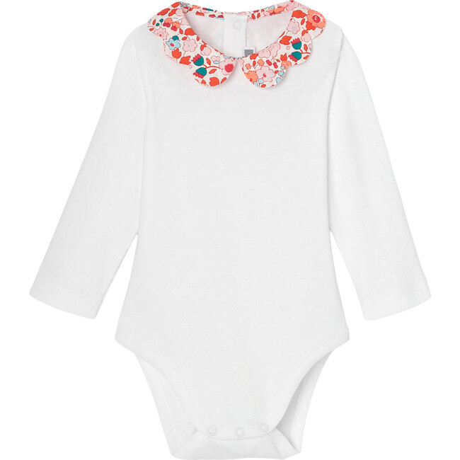 Toddler Liberty Collar Bodysuit, White - Onesies - 1