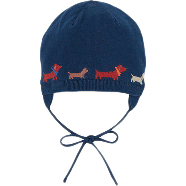 Baby Jacquard Dogs Hat, Multi - Hats - 1