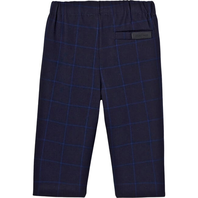 Toddler Check Pants, Navy Blue & Blue