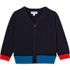 Toddler Cardigan, Navy Blue - Cardigans - 1 - thumbnail
