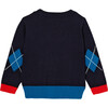 Toddler Cardigan, Navy Blue - Cardigans - 2
