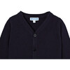 Toddler Cardigan, Navy Blue - Cardigans - 3