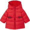 Toddler Puffer Jacket, Lacquered Red - Jackets - 1 - thumbnail