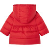 Toddler Puffer Jacket, Lacquered Red - Jackets - 2