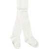 Baby Polka Dot Tights, White - Tights - 1 - thumbnail