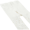 Baby Polka Dot Tights, White - Tights - 2