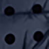 Polka Dot Puffer Jacket, Navy Blue - Jackets - 5