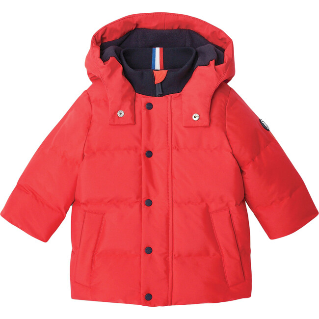 Toddler Parka, Bright Red - Coats - 1