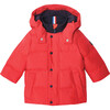 Toddler Parka, Bright Red - Coats - 1 - thumbnail