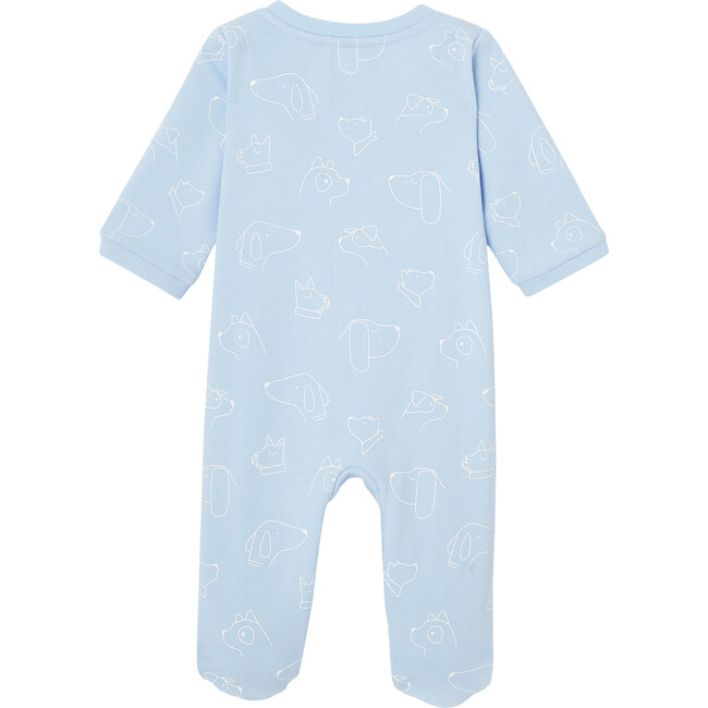 Baby Fleece Footed Pajamas, Blue