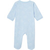 Baby Fleece Footed Pajamas, Blue - Pajamas - 2