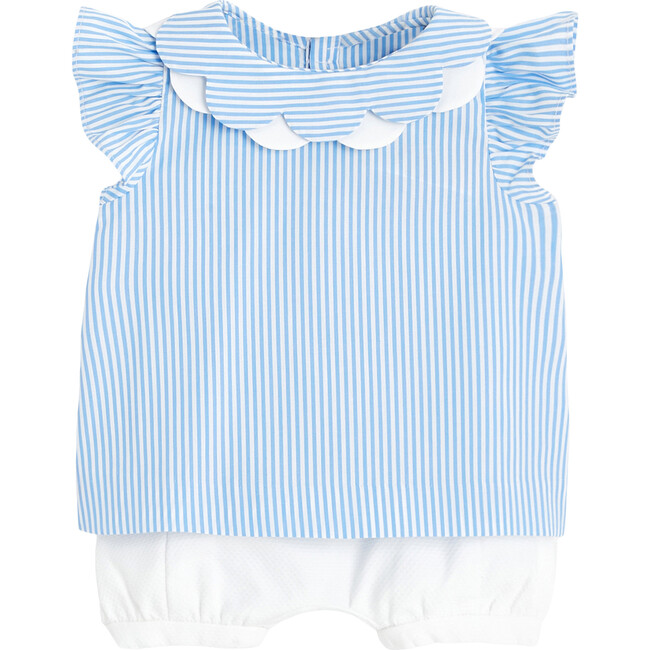 Baby Shorts Set, Blue & White - Mixed Apparel Set - 1