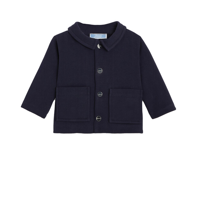 Baby Cardigan, Navy Blue - Cardigans - 1