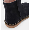 Baby Split Leather Boots, Navy Blue - Boots - 3