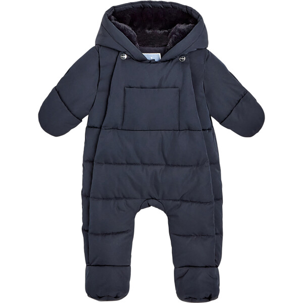 Baby Nylon Snowsuit, Navy Blue - Jacadi Boy Clothing | Maisonette