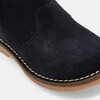 Baby Split Leather Boots, Navy Blue - Boots - 6
