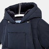 Baby Nylon Snowsuit, Navy Blue - Onesies - 3