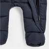 Baby Nylon Snowsuit, Navy Blue - Onesies - 5
