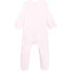 Baby Loop Velvet Footed Pajamas, Pale Pink - Pajamas - 2