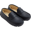 Moccasins, Navy Blue - Flats - 1 - thumbnail