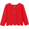 Toddler Fleece Cardigan, Laquered Red - Cardigans - 1 - thumbnail