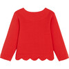 Toddler Fleece Cardigan, Laquered Red - Cardigans - 2