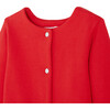 Toddler Fleece Cardigan, Laquered Red - Cardigans - 3