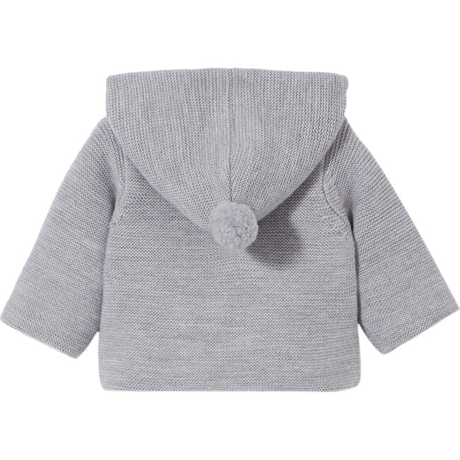 Baby Knit Jacket, Chine Grey - Jackets - 2