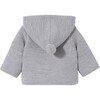 Baby Knit Jacket, Chine Grey - Jackets - 2
