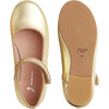 Glazed Leather Mary Janes, Gold - Mary Janes - 7