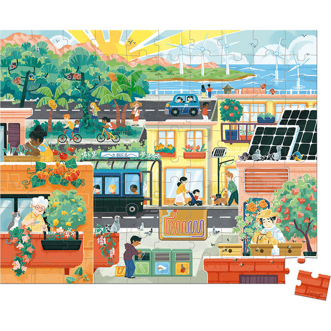 Green City Puzzles, 100 Pieces - Puzzles - 2