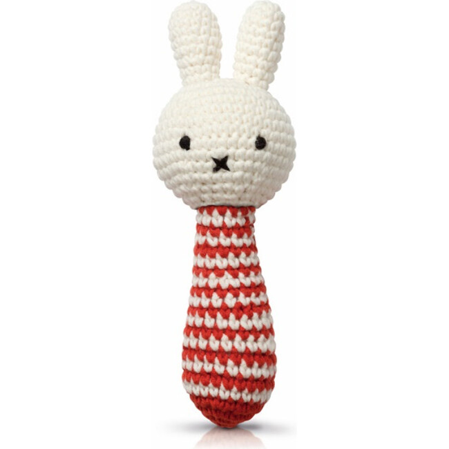Miffy Rattle Red Striped With Music