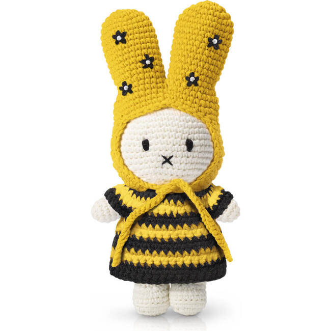 Miffy and her Striped Bee Dress + Hat With Flowers