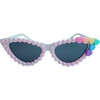 Hearts Elle Cat Eye Sunnies, White - Sunglasses - 1 - thumbnail