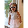 Hearts Elle Cat Eye Sunnies, White - Sunglasses - 2