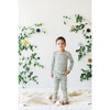 Merino Wool Long Johns, Sea Pine Stripe - Pajamas - 2