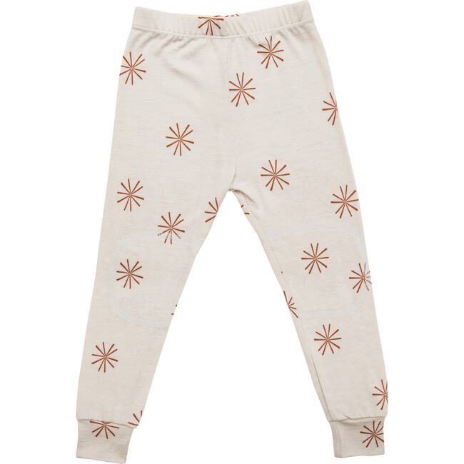 Merino Wool Long Johns, Burnt Sienna Windmill - Loungewear - 2