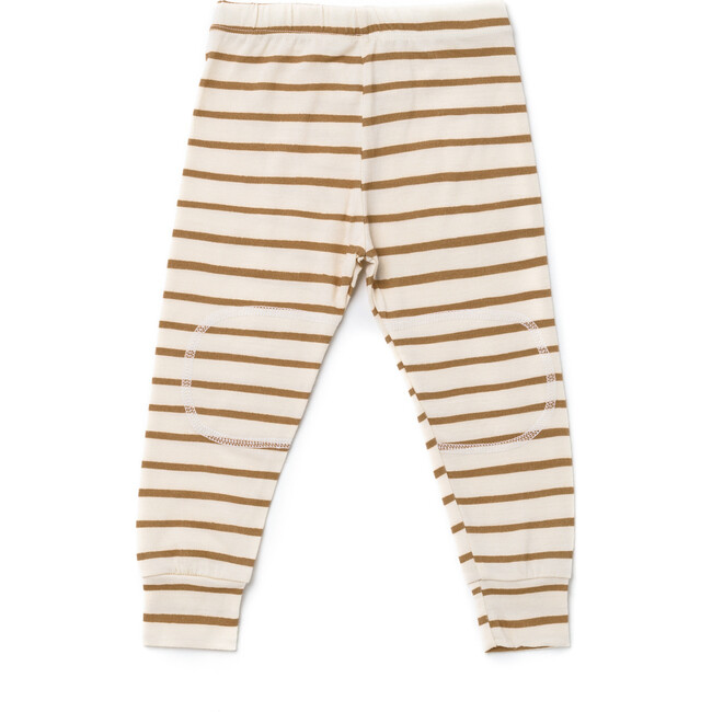 Merino Wool Long Johns, Ochre Stripe - Mixed Apparel Set - 3
