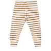 Merino Wool Long Johns, Ochre Stripe - Mixed Apparel Set - 3