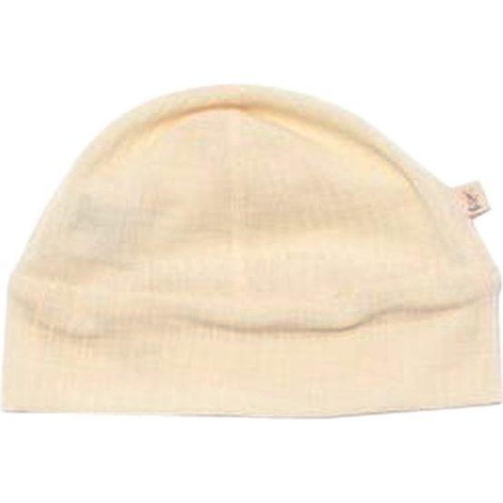 Merino Wool Ribbed Beanie, Natural - Hats - 1