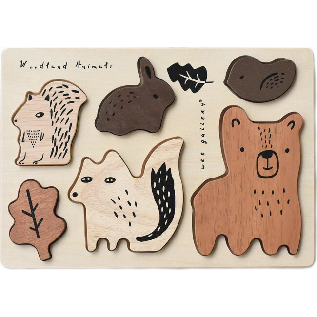 Wooden Tray Puzzle, Woodland Animals - Wooden Puzzles - 1