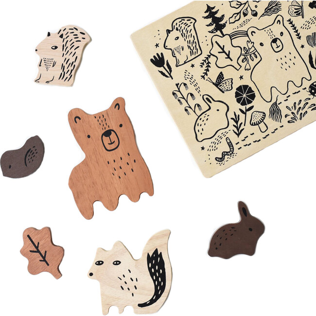 Wooden Tray Puzzle, Woodland Animals - Wooden Puzzles - 3