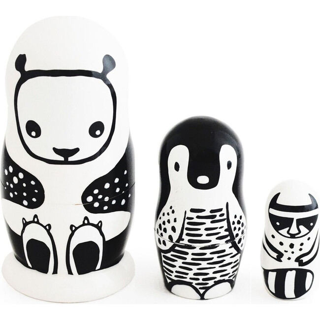 Nesting Dolls, Black and White Animals - Games - 1