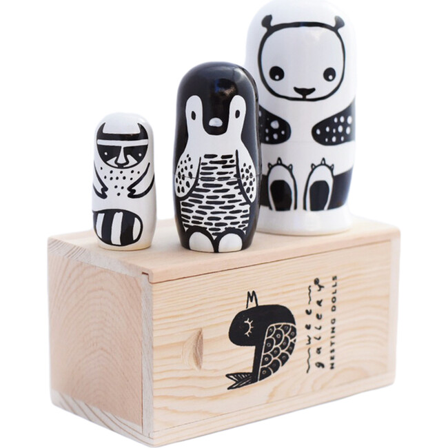 Nesting Dolls, Black and White Animals - Games - 2