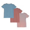Kai Short Sleeve Tee Trio, Rose & Dusty Blue Multi - Tees - 2